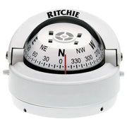 S-53W Ritchie Navi Compass Surface Mount 2.75-Inch White Dial Reliable Marine Navigation Tool
