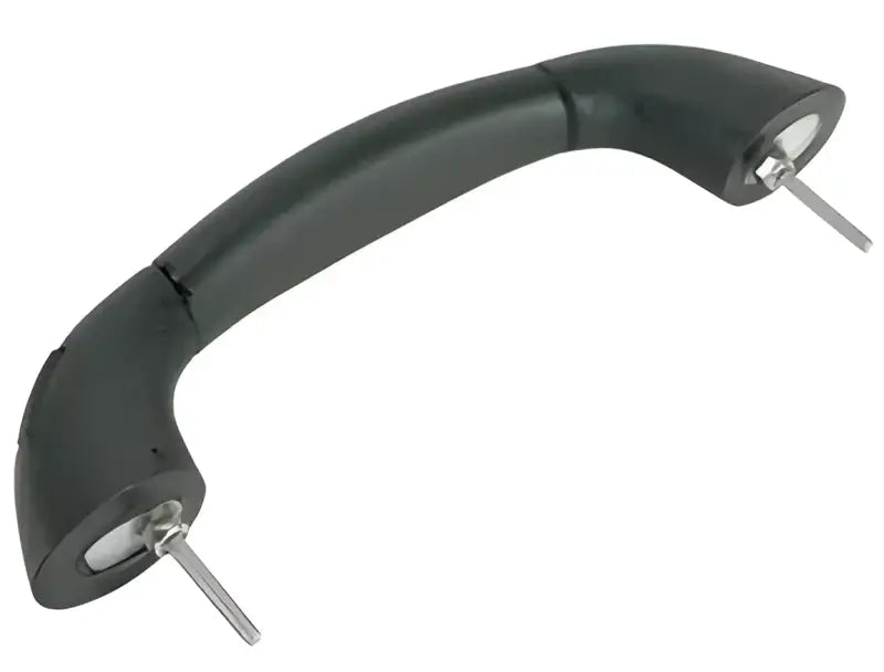 S-7095P Whitecap Black Vinyl Handrail - 9-3/4', durable, elegant, modern black finish, easy installation, versatile use.