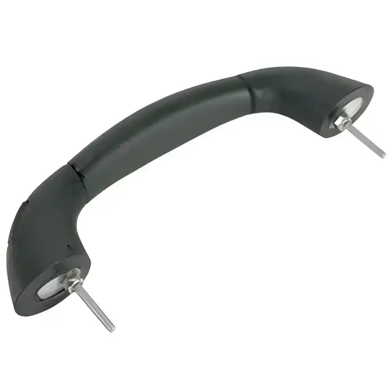 S-7095P Whitecap Black Vinyl Handrail - 9-3/4', durable, elegant, modern black finish, easy installation, versatile use.