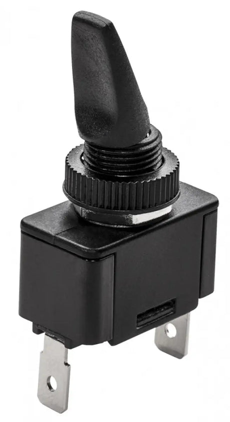S-8063C Whitecap Toggle Switch 3 Position On/Off/On - Durable, easy-to-install black switch for versatile electrical control.