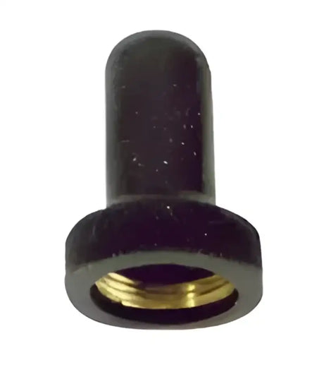 S-8069C Whitecap Boot for Toggle Switch, black cylindrical rubber boot for dust and moisture protection, durable and easy to install, ideal for marine, automotive, and industrial applications.