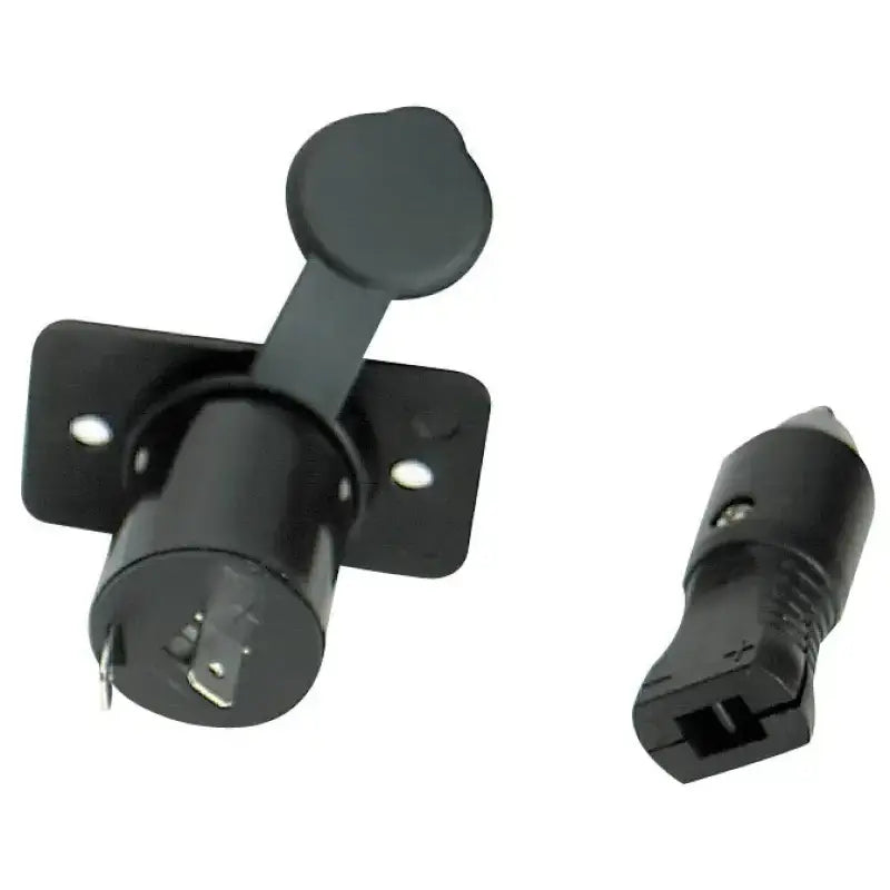 S-8072C Whitecap Socket & Cap Only Black Nylon for boat accessories, durable construction, easy installation.