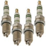 7407 Bosch Spark Plug set, premium ignition for enhanced performance, improved fuel efficiency, and smoother acceleration.