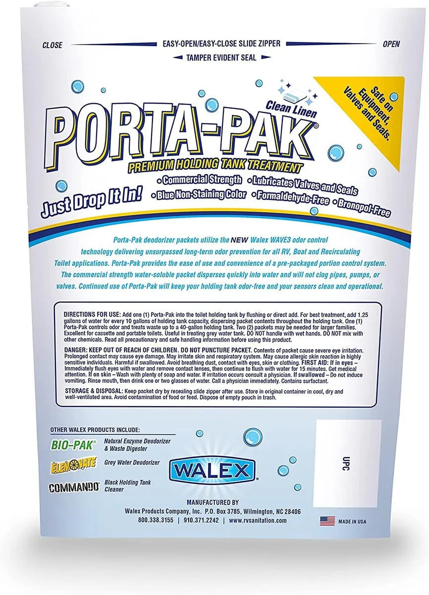 PPRV10CLEAN Walex Porta-Pak Clean Linen