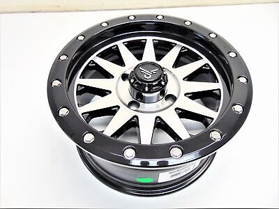 QuadBoss Wagon 14X7 - 5+2 - 4/110 - Black Machined - 608556