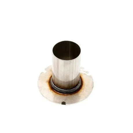 Metal pipe welded to flange for S&S Cycle Power Tune XTO muffler insert upgrade