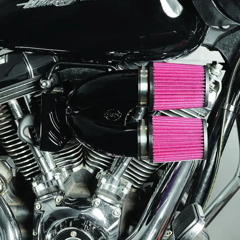S&S Cycle 170-0637A S&S Cycle 08-16 Touring Models/16-17 ST Tuned Induction Kit - Gloss Black