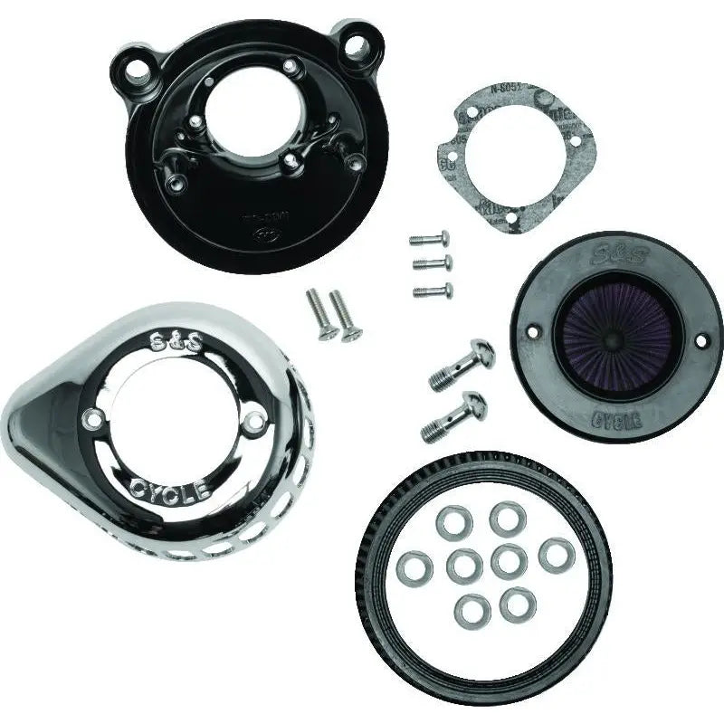 S&S Cycle 170-0725A S&S Cycle 2007+ XL Models Stealth Air Stinger w/ Chrome Teardrop