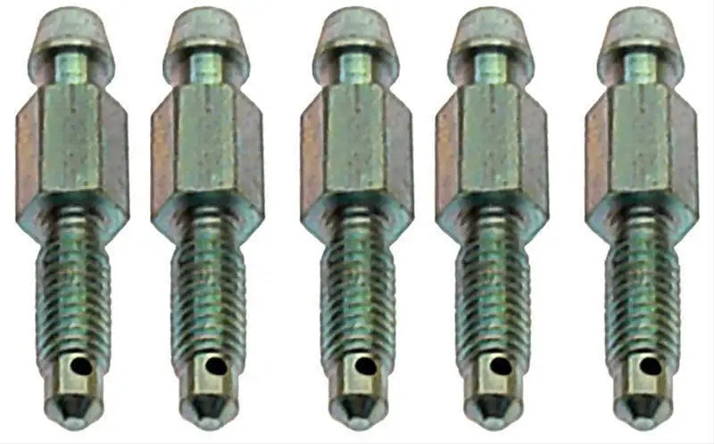 Five metal bleeder screws for hydraulic systems from S33512 Raybestos Hardware
