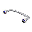 MBRP S48053BE MBRP 2022 Subaru BRZ 2.4L/Toyota GR86 2.4L 2.5in Dual Split Rear Exit w/5in OD Burnt End Tips - T304