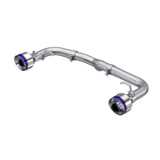 MBRP S48053BE S48053BE MBRP 2022 Subaru BRZ 2.4L/Toyota GR86 2.4L 2.5in Dual Split Rear Exit w/5in OD Burnt End Tips - T304