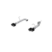 MBRP S48103CF S48103CF MBRP T304 Stainless Steel, 2.5in Axle-Back, Dual Split Rear, Quad CF Tips, Race Profile