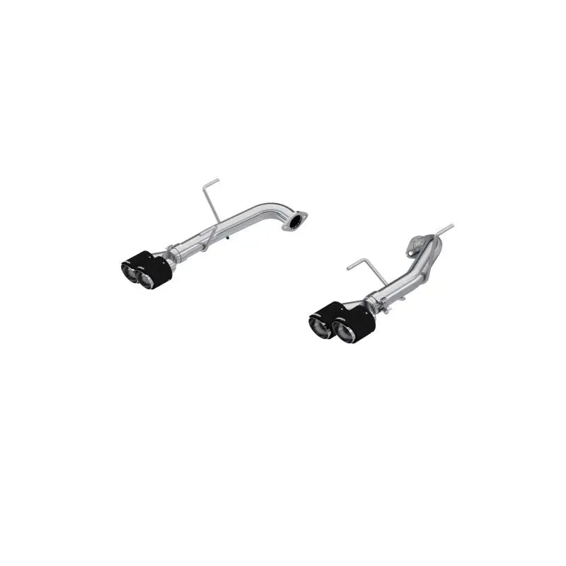 MBRP S48103CF S48103CF MBRP T304 Stainless Steel, 2.5in Axle-Back, Dual Split Rear, Quad CF Tips, Race Profile
