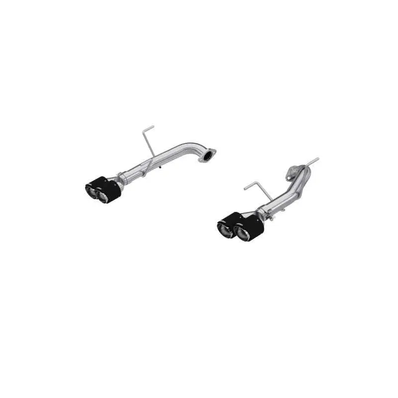 MBRP S48103CF MBRP T304 Stainless Steel, 2.5in Axle-Back, Dual Split Rear, Quad CF Tips, Race Profile
