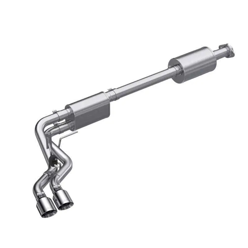 MBRP S5219AL MBRP 2021+ Ford F150 Aluminized Dual Pre-Axle (Street Profile) 2.5in OD Tips 3in Cat Back Exhaust
