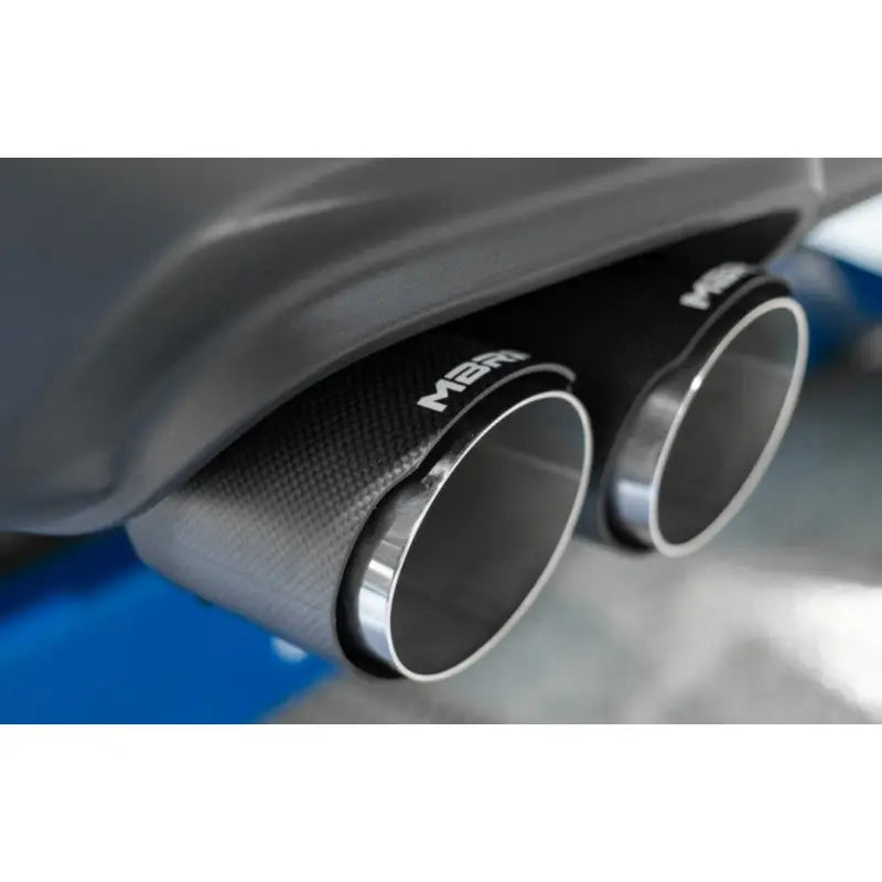 MBRP S71143CF S71143CF MBRP 15-21 Dodge Challenger 5.7L/6.2L/6.4L 3in Race Series Cat-Back w/ Quad Tips T304 Exhaust System