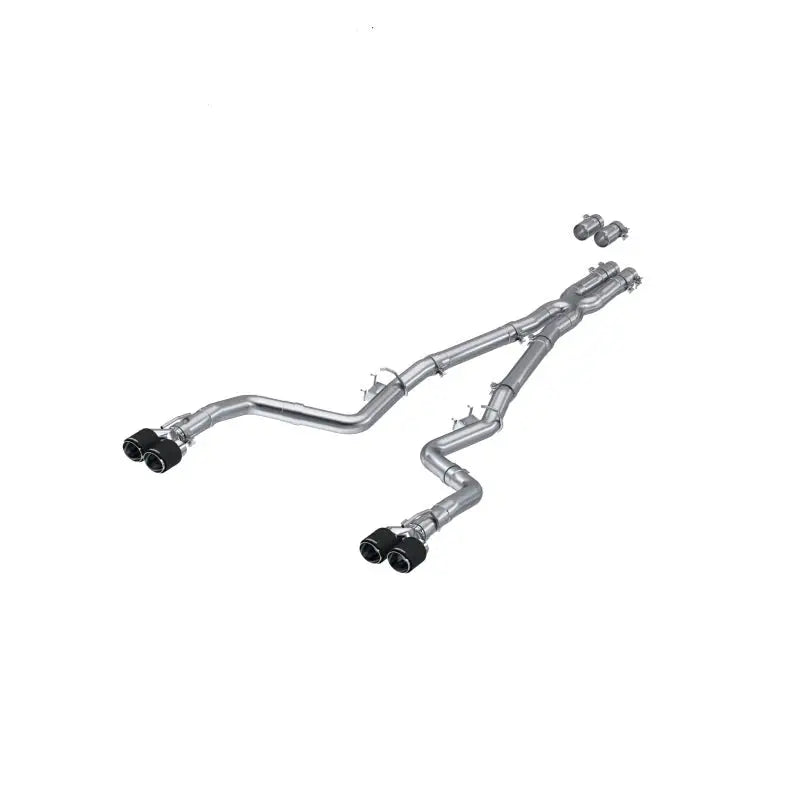MBRP S71143CF S71143CF MBRP 15-21 Dodge Challenger 5.7L/6.2L/6.4L 3in Race Series Cat-Back w/ Quad Tips T304 Exhaust System