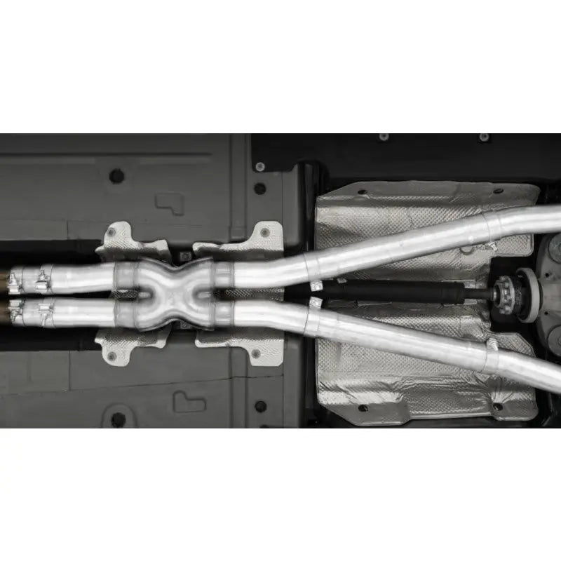 MBRP S71143CF S71143CF MBRP 15-21 Dodge Challenger 5.7L/6.2L/6.4L 3in Race Series Cat-Back w/ Quad Tips T304 Exhaust System