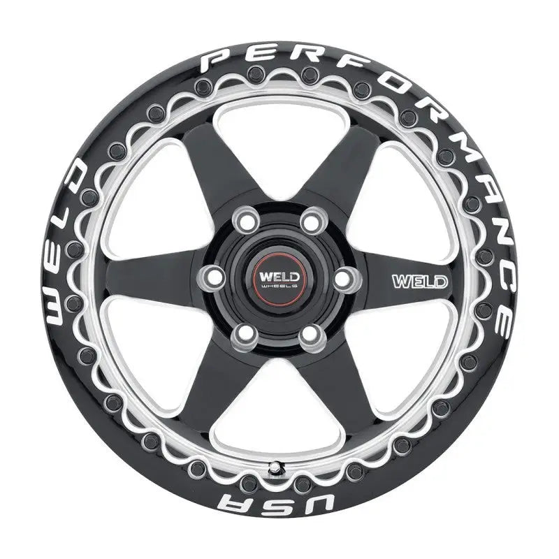 Weld S90970084P25 S90970084P25 Weld 17x10 Ventura 6 Beadlock 6x135 ET43 BS7.25 Gloss BLK MIL DIA 87.1