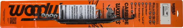 Orange and black Slim Jim Dooly 6 inch Carbide wood-cutting tools package