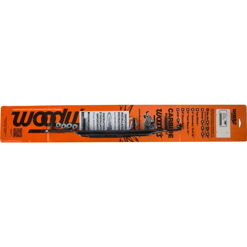 Orange and black Slim Jim Dooly 6 inch Carbide wood-cutting tools package
