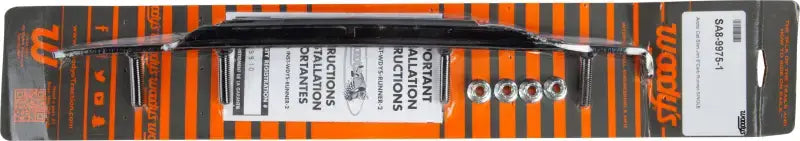 Black windshield wiper blade with four metal adapters for original dooly™ RV & truck parts