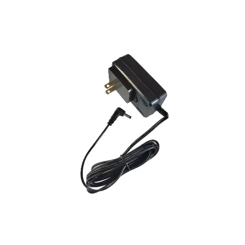 SAD-25B Standard Wall Charger 120Vac Hx40/400/380 black device with prongs and coiled cord.