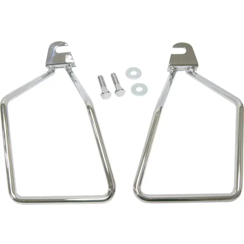 HARDDRIVE Saddlebag Supports Chrome Single Bolt Softail for Powersports