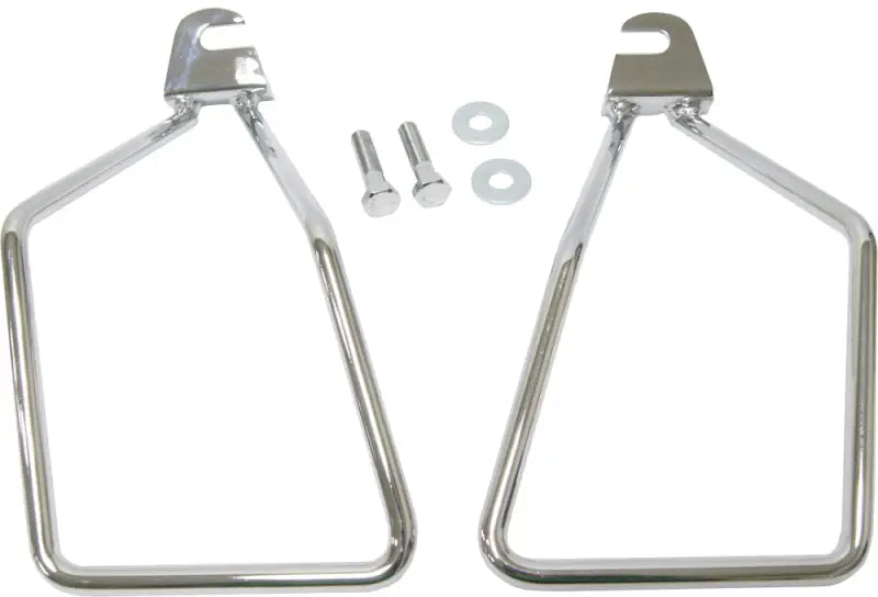 HARDDRIVE Saddlebag Supports Chrome Single Bolt Softail for Powersports