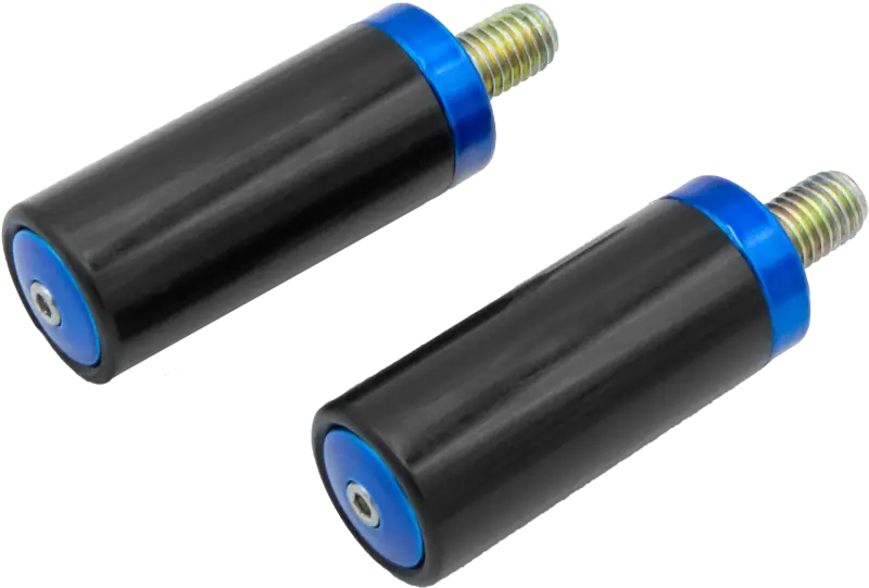 SANTORO FABWORX SF70004E Crash Bar Replacement Sliders in Chacho Blue for FLH/FLT Models - SANTORO FABWORX