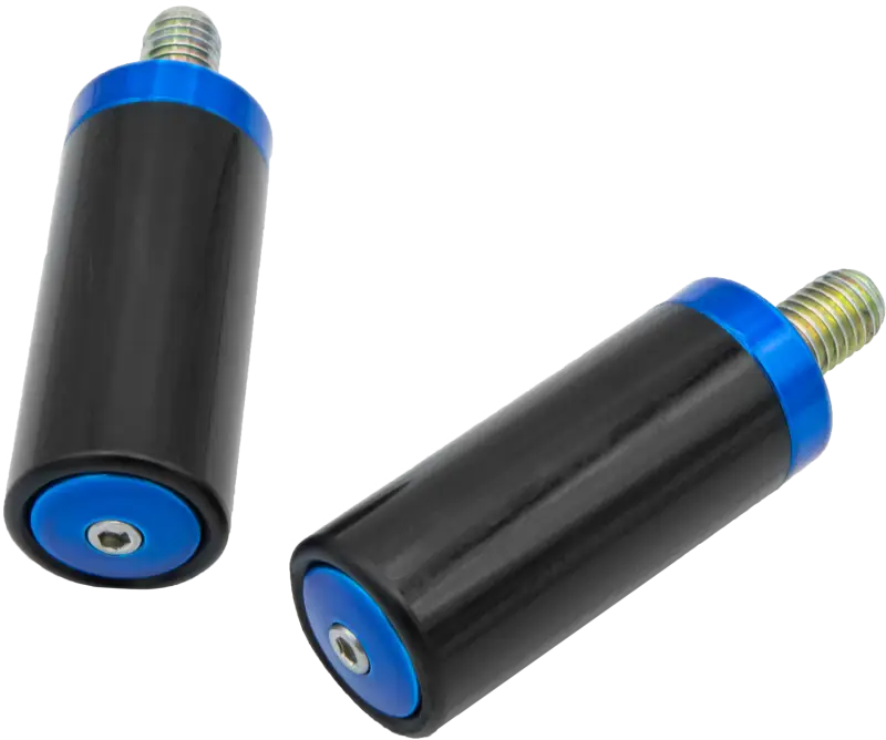 SANTORO FABWORX SF70004E Crash Bar Replacement Sliders in Chacho Blue for FLH/FLT Models - SANTORO FABWORX