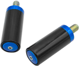 SANTORO FABWORX SF70004E Crash Bar Replacement Sliders in Chacho Blue for FLH/FLT Models - SANTORO FABWORX