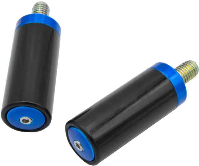 SANTORO FABWORX SF70004E Crash Bar Replacement Sliders in Chacho Blue for FLH/FLT Models - SANTORO FABWORX