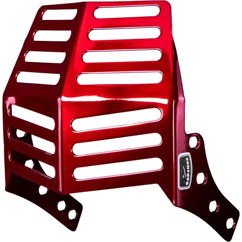 SANTORO FABWORX SF70030R Hockey Mask Red Softail - Durable Protection for Your Ride - SANTORO FABWORX