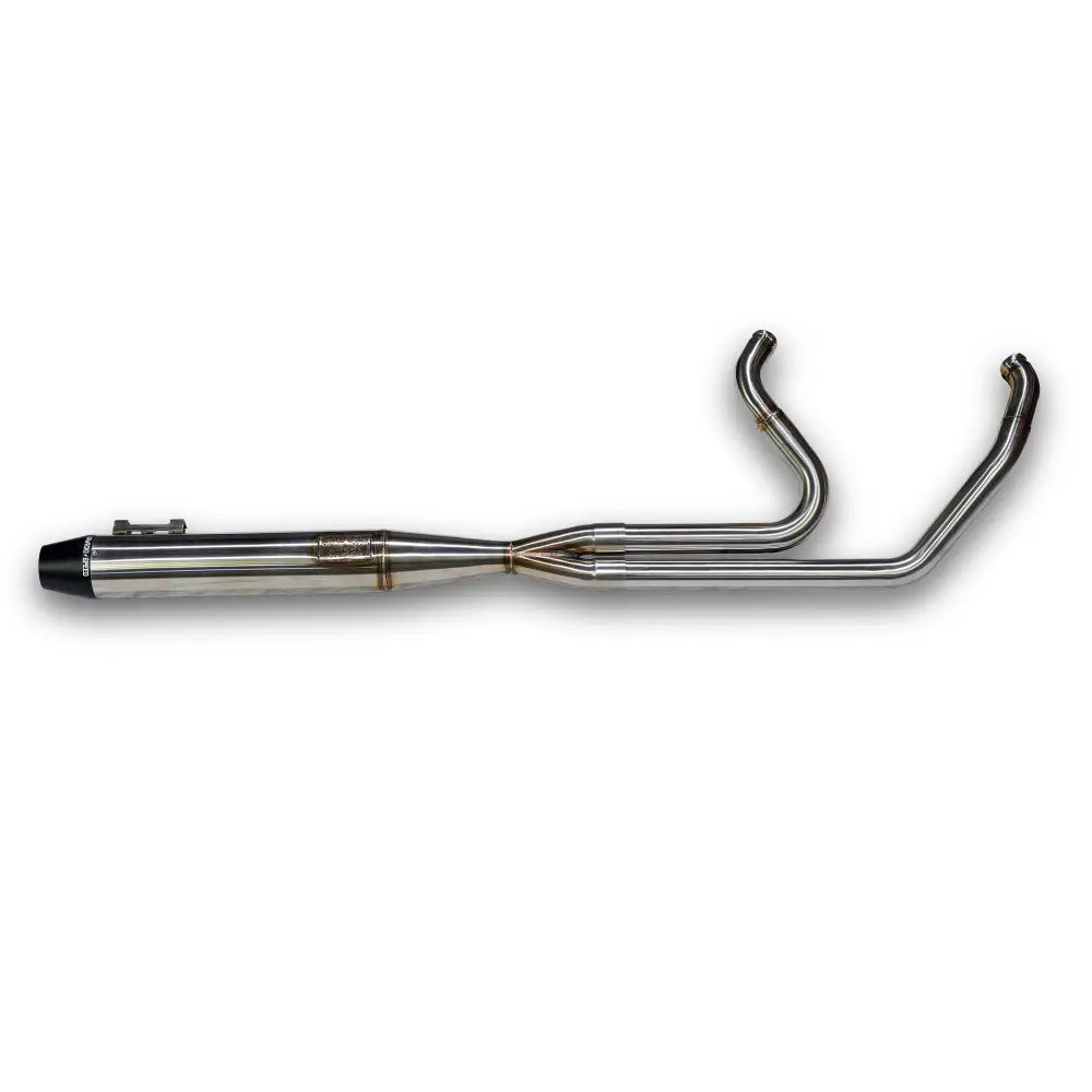 Sawicki Intmdtr M8 FLT Full Exhaust 930-02608 - Black Brushed SS End Cap