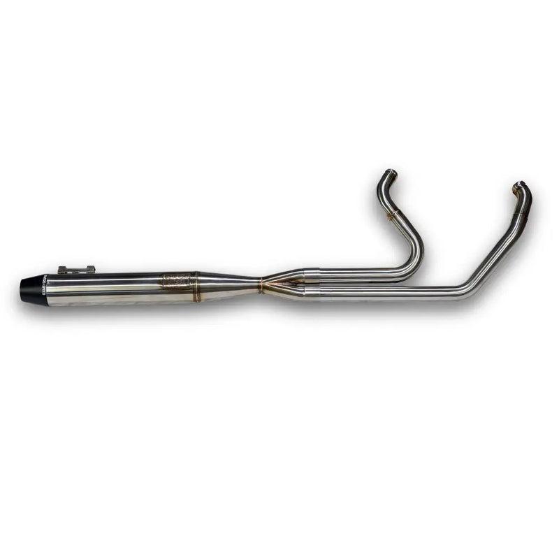 Sawicki Intmdtr M8 FLT Full Exhaust 930-02608 - Black Brushed SS End Cap