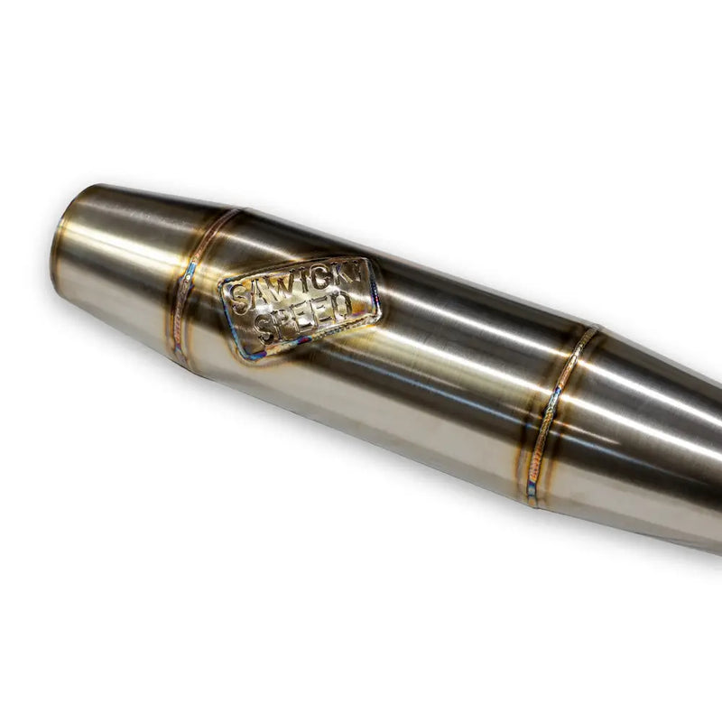 Sawicki Intmdtr M8 FLT Mid Exhaust 930-02605 - Cannon Brushed SS