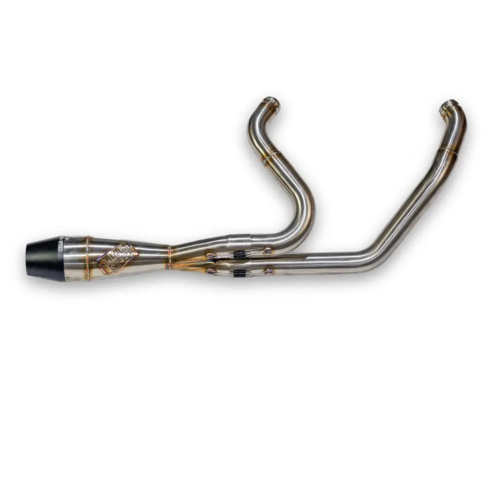 Sawicki Intmdtr M8 FLT Shorty Exhaust 930-02600 - Black Brushed SS End Cap