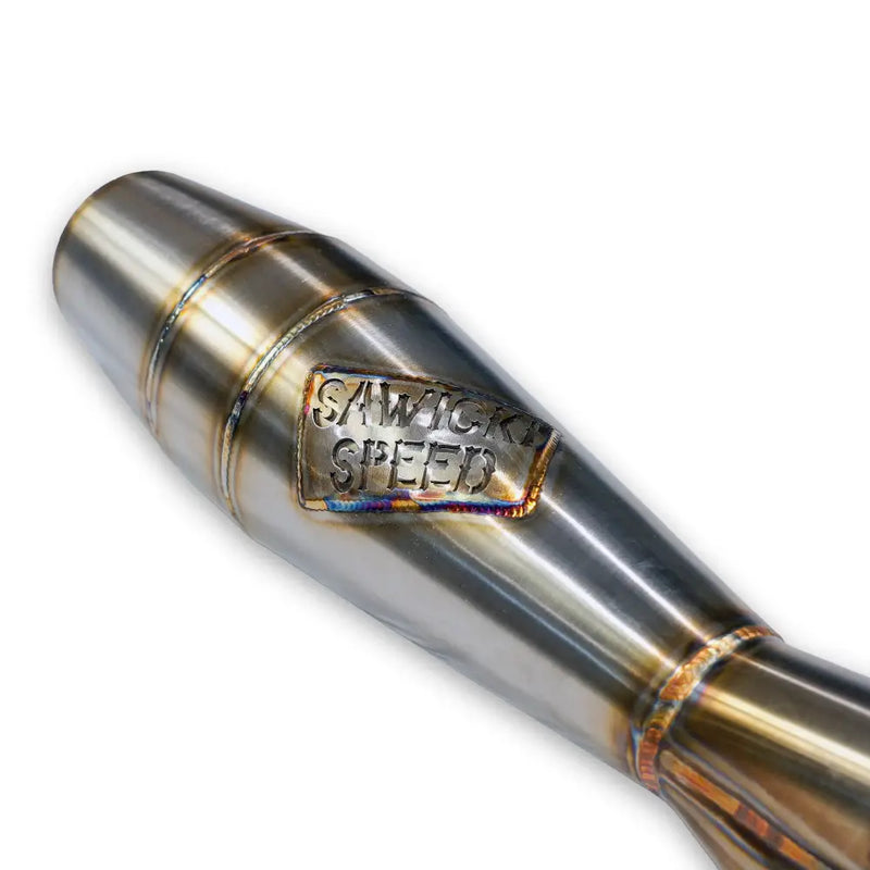 Sawicki Intmdtr M8 FLT Shorty Exhaust 930-02601 - Cannon Brushed SS