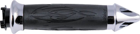 SB-TRIB-92 Superbike Tribal Grips Spike Chrome 