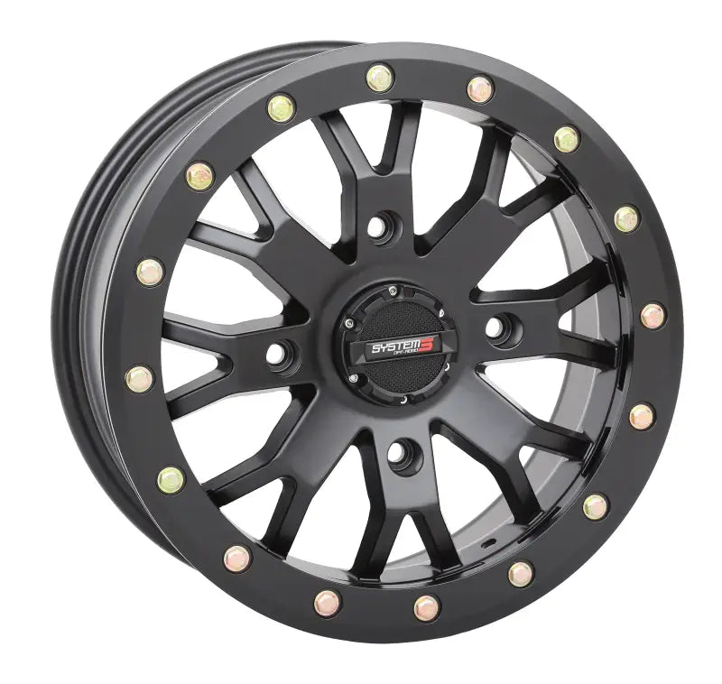 Sb4 Bl Wheel 14x10 5 + 5 (5mm) 4/156 Matte Black - Powersports