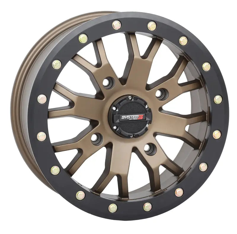 Sb4 Bl Wheel 15x10 5 + 5 (5mm) 4/137 Matte Bronze/Black - Powersports