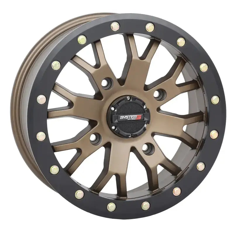 Sb4 Bl Wheel 15x10 5 + 5 (5mm) 4/137 Matte Bronze/Black - Powersports