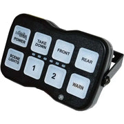 Black switch panel with illuminated buttons of SB44-8 Star Warning Mini Controller