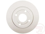 White brake rotor with mounting holes for SB682429 disc brake rotor setup