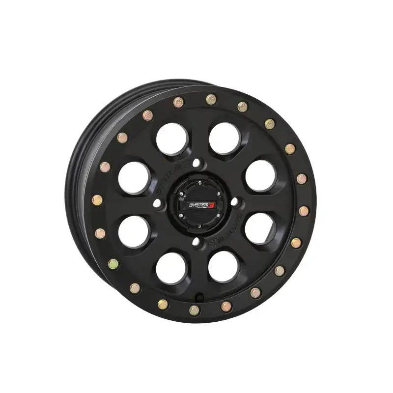 Sb7 Bl Wheel 14x7 4 + 3 ( + 10mm) 4/137 Matte Black - Powersports