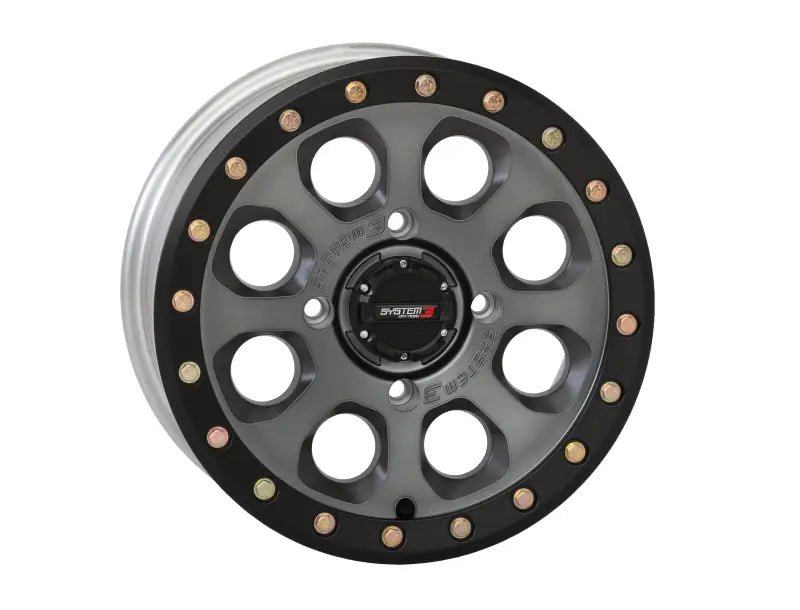 Sb7 Bl Wheel 14x7 4 + 3 ( + 10mm) 4/137 Matte Titanium - Powersports