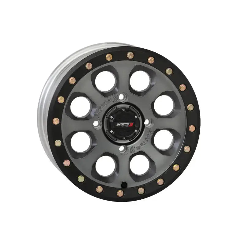 Sb7 Bl Wheel 14x7 4 + 3 ( + 10mm) 4/156 Matte Titanium - Powersports