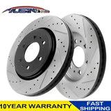 Pair of drilled and slotted SB982069 Rotors Disc Brake Rotor for better stopping power