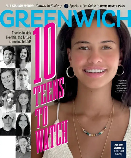Magazine cover with smiling teen and 10 Teens to Watch, featuring SC-10P RSI Pleated Grip Cover S-D